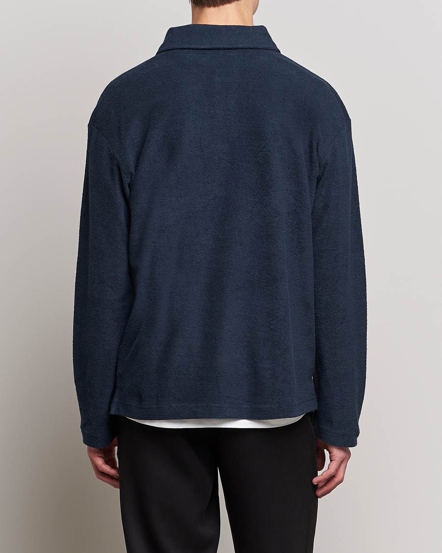 Homme | Pulls Et Tricots | NN07 | Joey Terry Long Sleeve Polo Navy Blue