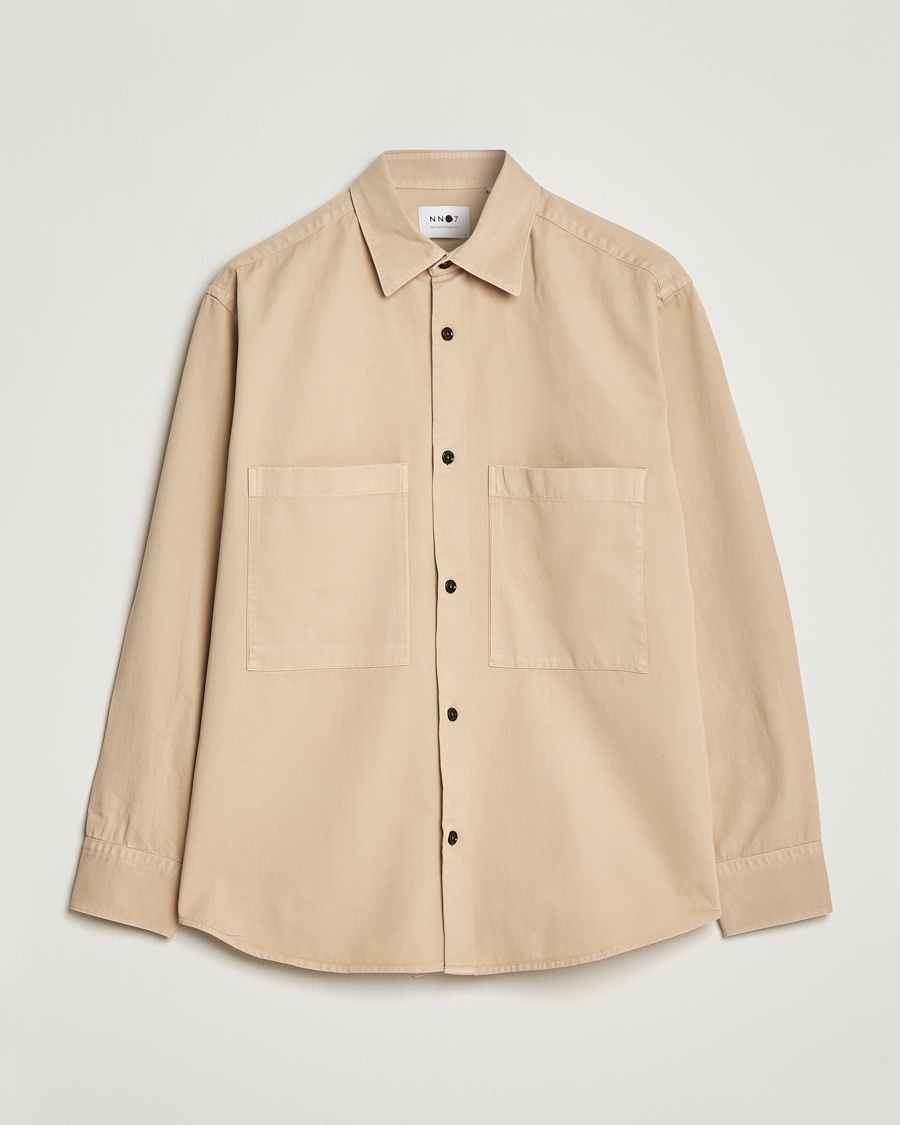 Homme | Chemises | NN07 | Freddy Pocket Overshirt Light Khaki