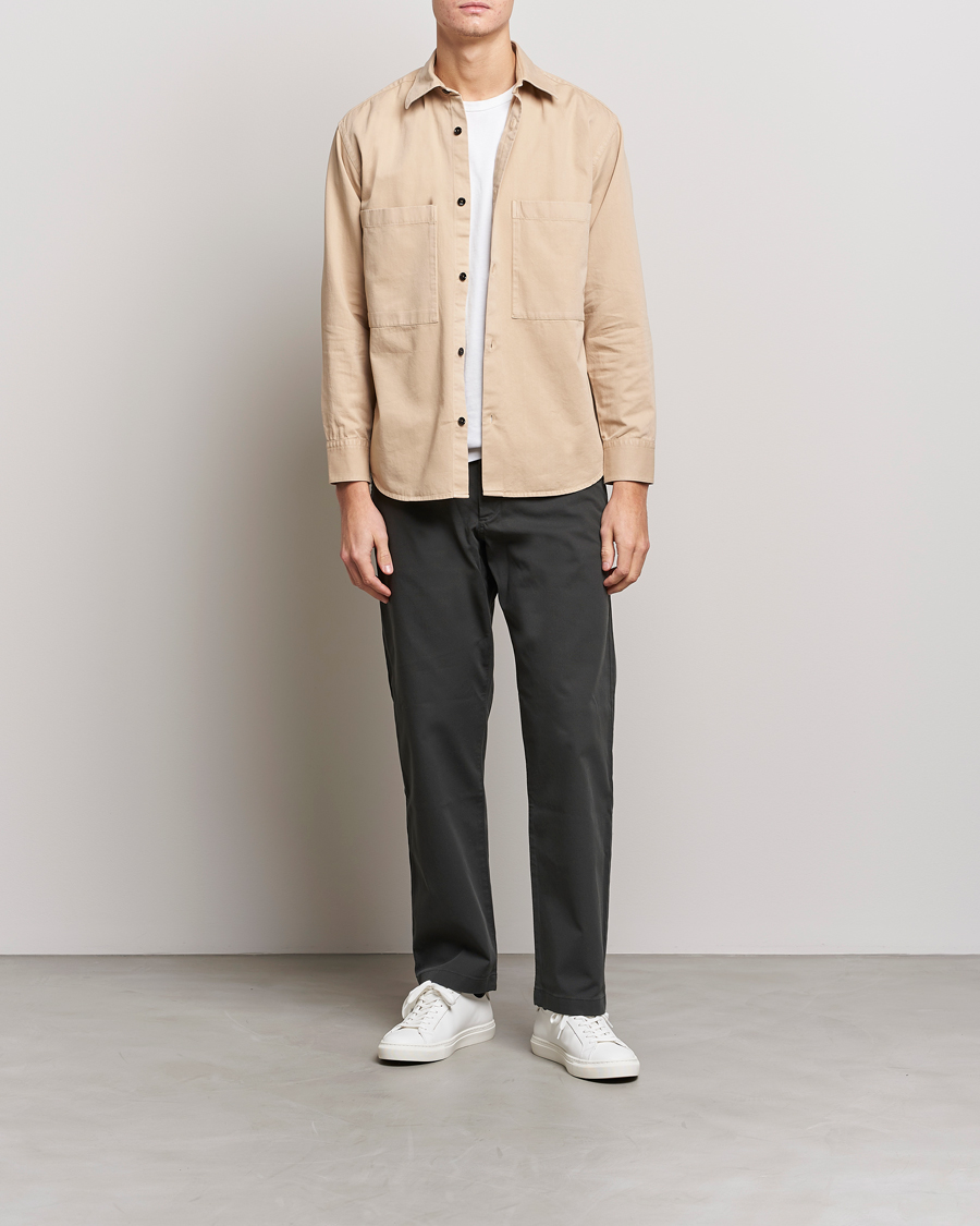 Homme | Chemises | NN07 | Freddy Pocket Overshirt Light Khaki