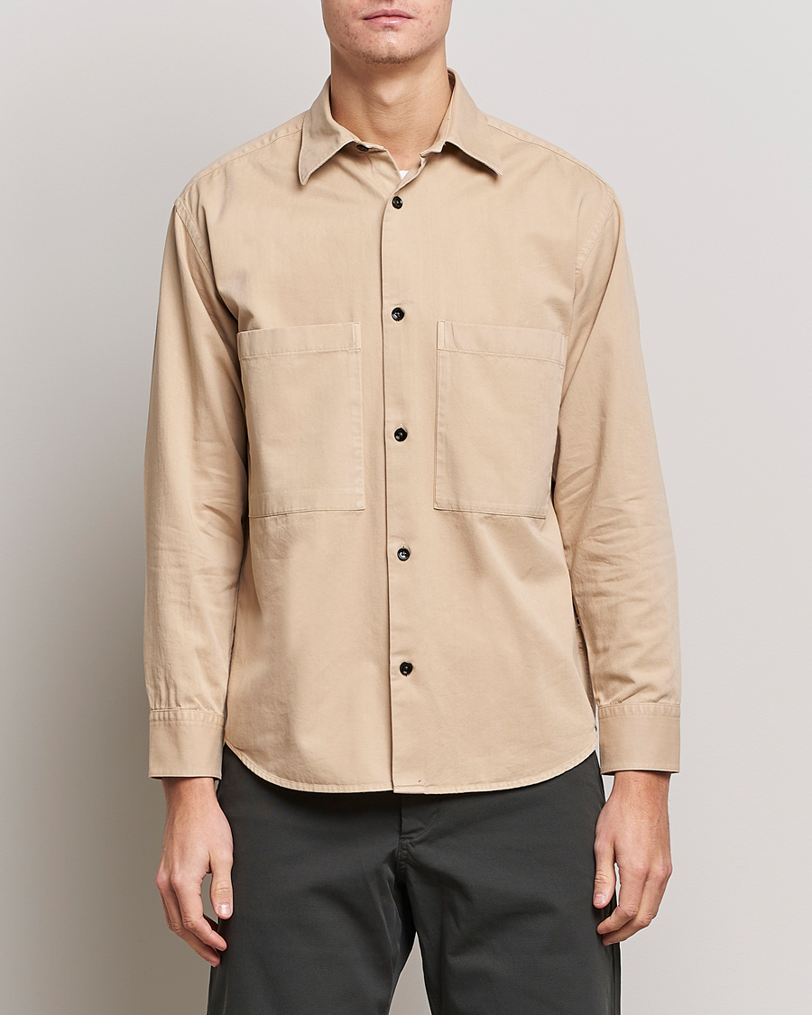 Homme | Chemises | NN07 | Freddy Pocket Overshirt Light Khaki