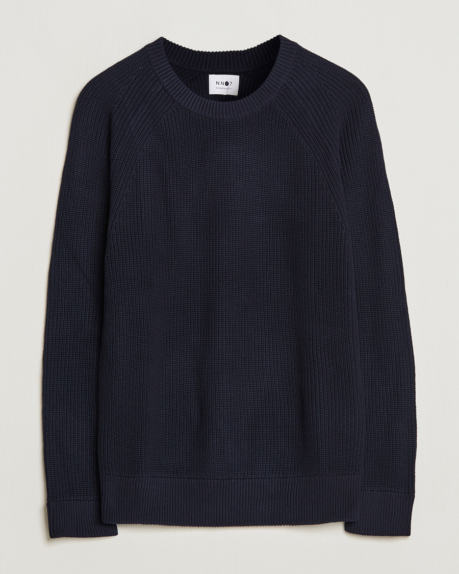 Homme | Pulls Et Tricots | NN07 | Jacobo Organic Cotton Knitted Sweater Navy