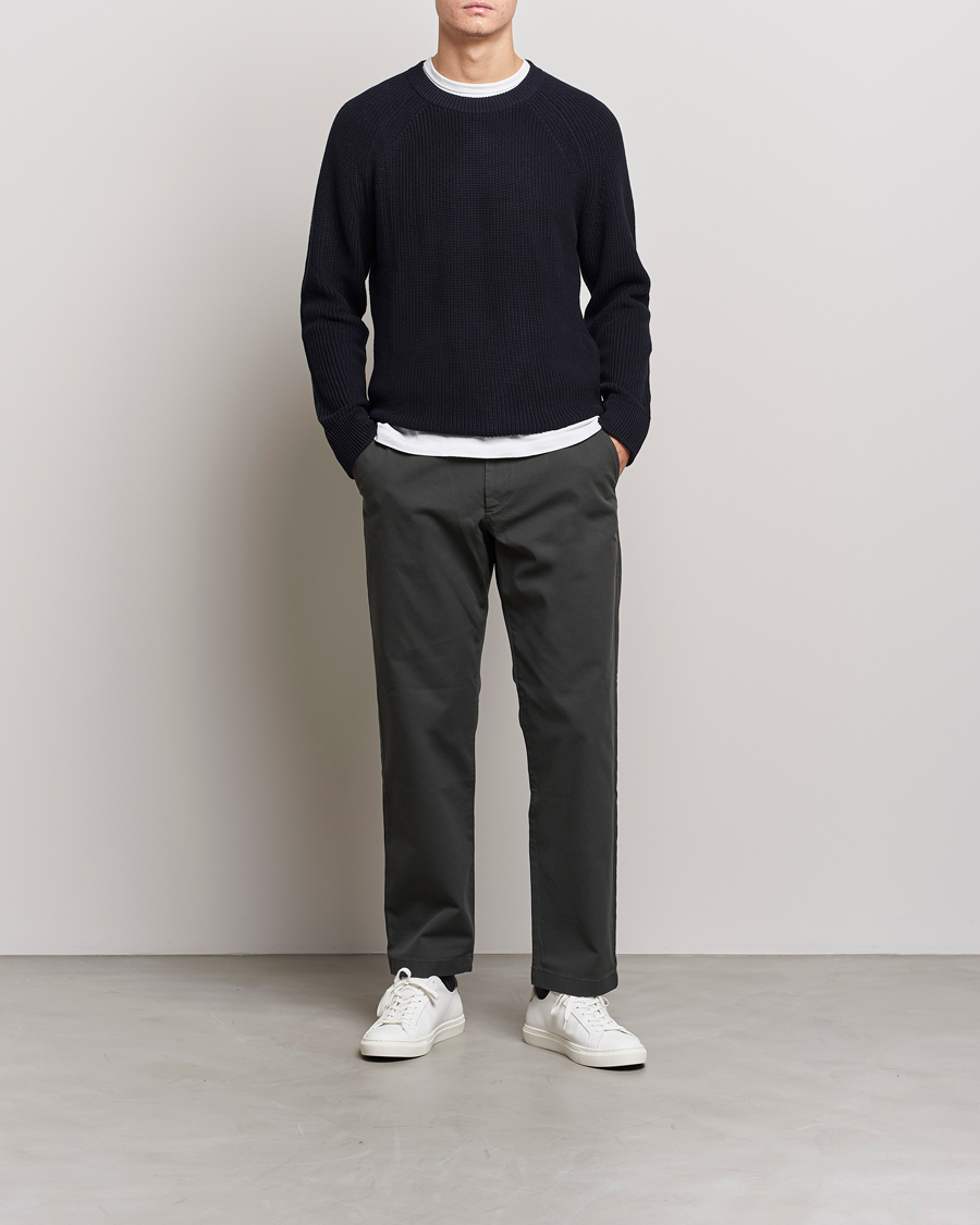 Homme | Pulls Et Tricots | NN07 | Jacobo Organic Cotton Knitted Sweater Navy