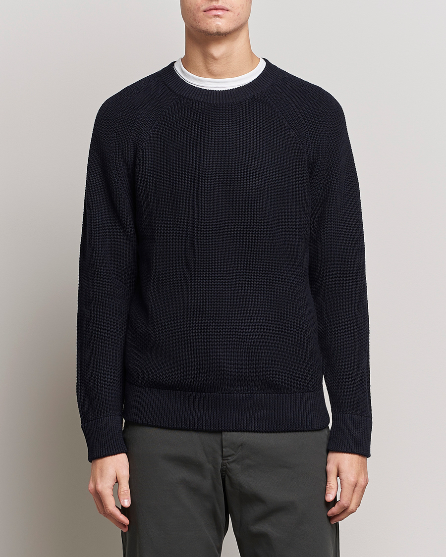 Homme | Pulls Et Tricots | NN07 | Jacobo Organic Cotton Knitted Sweater Navy