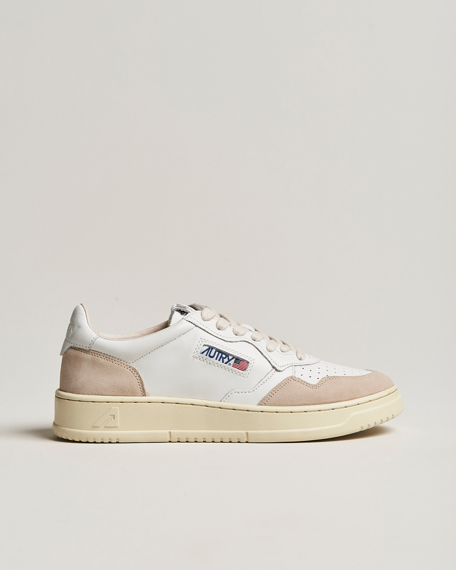 Homme | Baskets | Autry | Medalist Low Leather/Suede Sneaker White