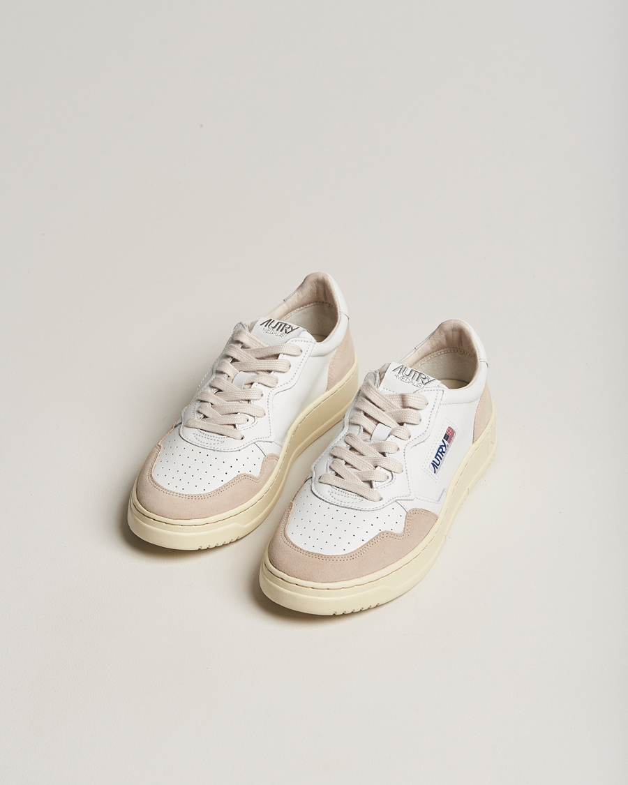 Homme |  | Autry | Medalist Low Leather/Suede Sneaker White