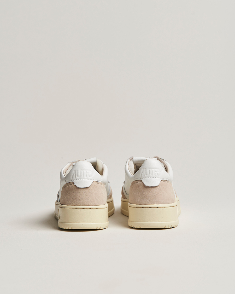Homme | Baskets | Autry | Medalist Low Leather/Suede Sneaker White