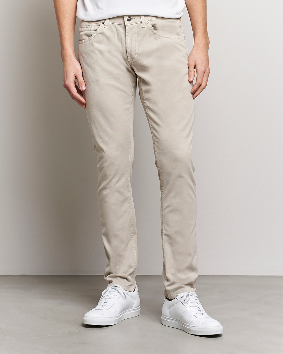 Homme | Pantalons | Dondup | George Gabardine 5-Pocket Sand