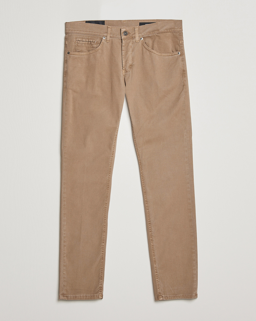 Homme | Pantalons | Dondup | George Gabardine 5-Pocket Khaki