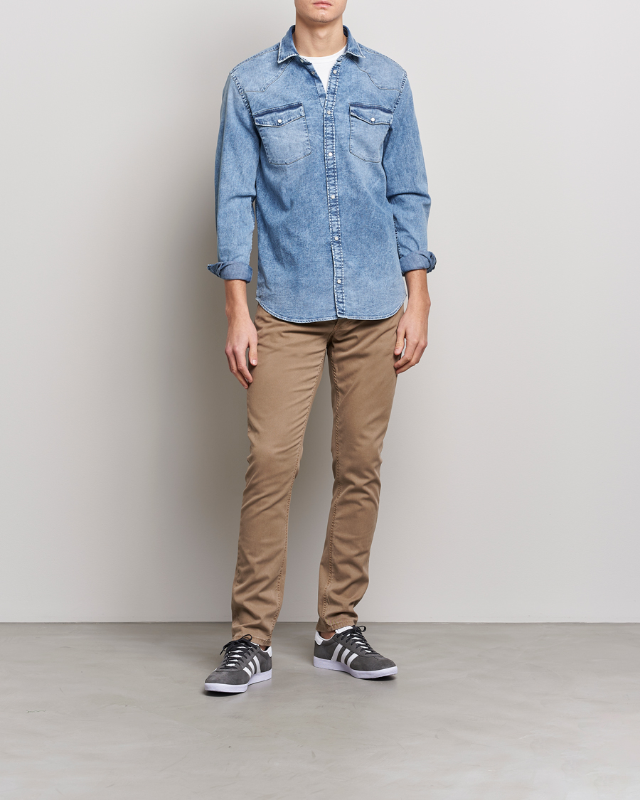 Homme | Pantalons | Dondup | George Gabardine 5-Pocket Khaki