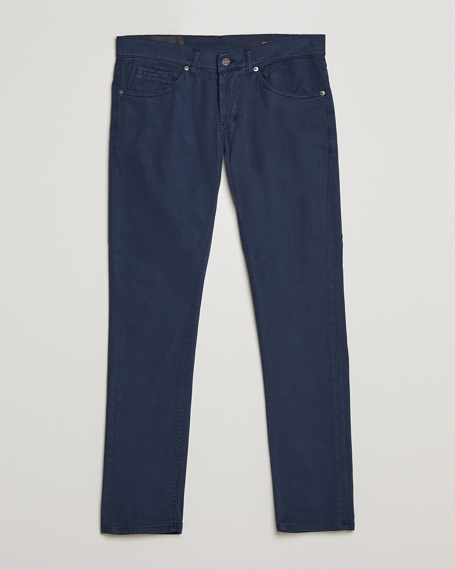 Homme | Pantalons | Dondup | George Gabardine 5-Pocket Navy