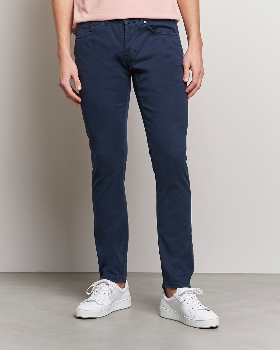 Homme | Pantalons | Dondup | George Gabardine 5-Pocket Navy