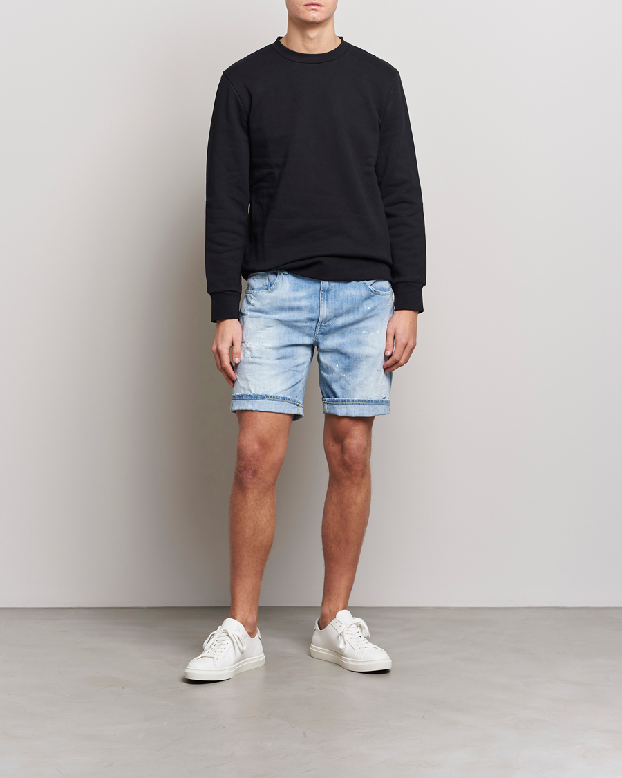 Homme | Shorts | Dondup | Derick Bull Denim Shorts Light Blue