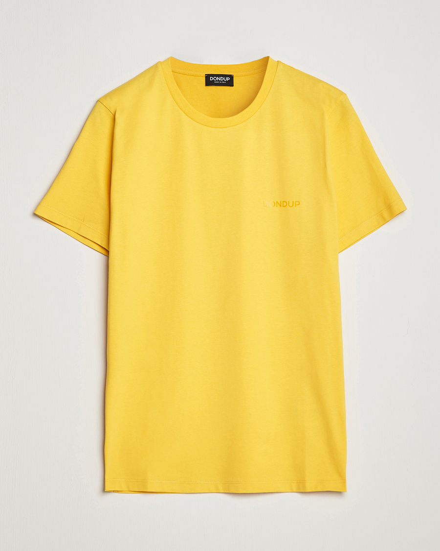 Homme | T-shirts | Dondup | Crew Neck Tee Yellow