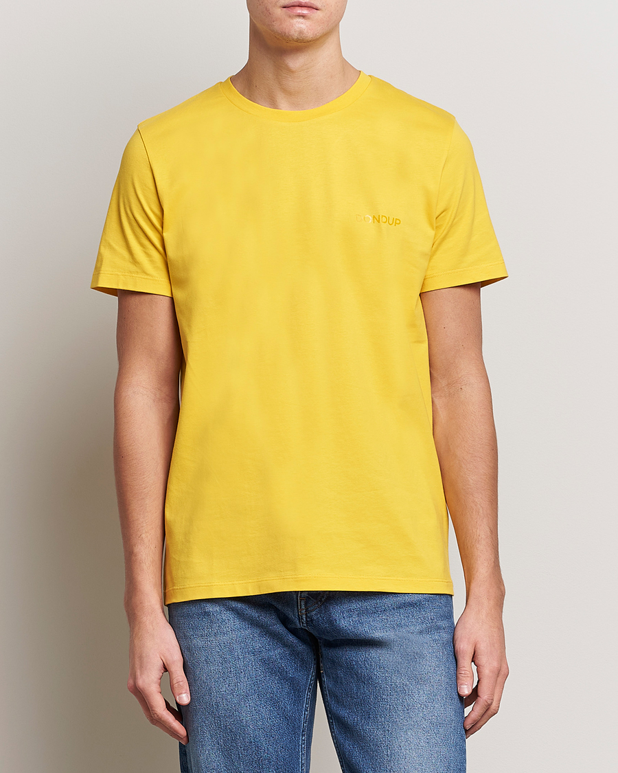 Homme | T-shirts | Dondup | Crew Neck Tee Yellow