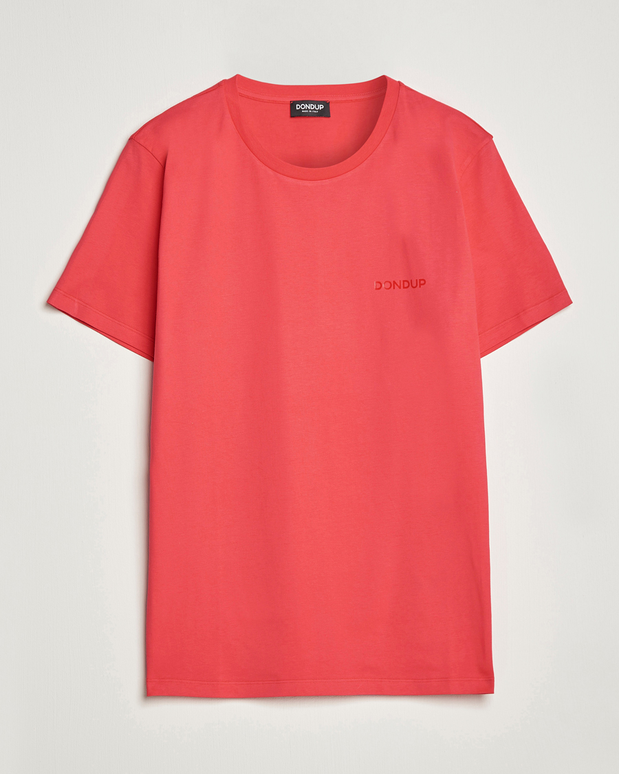 Homme | T-shirts | Dondup | Crew Neck Tee Coral