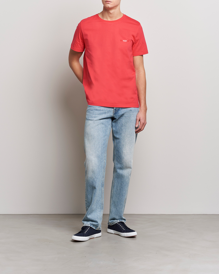 Homme | T-shirts | Dondup | Crew Neck Tee Coral