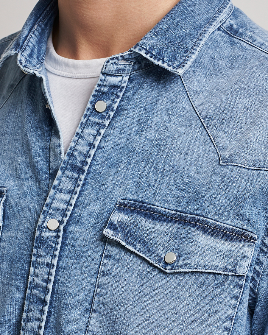 Homme | Chemises | Dondup | Denim Shirt Light Blue