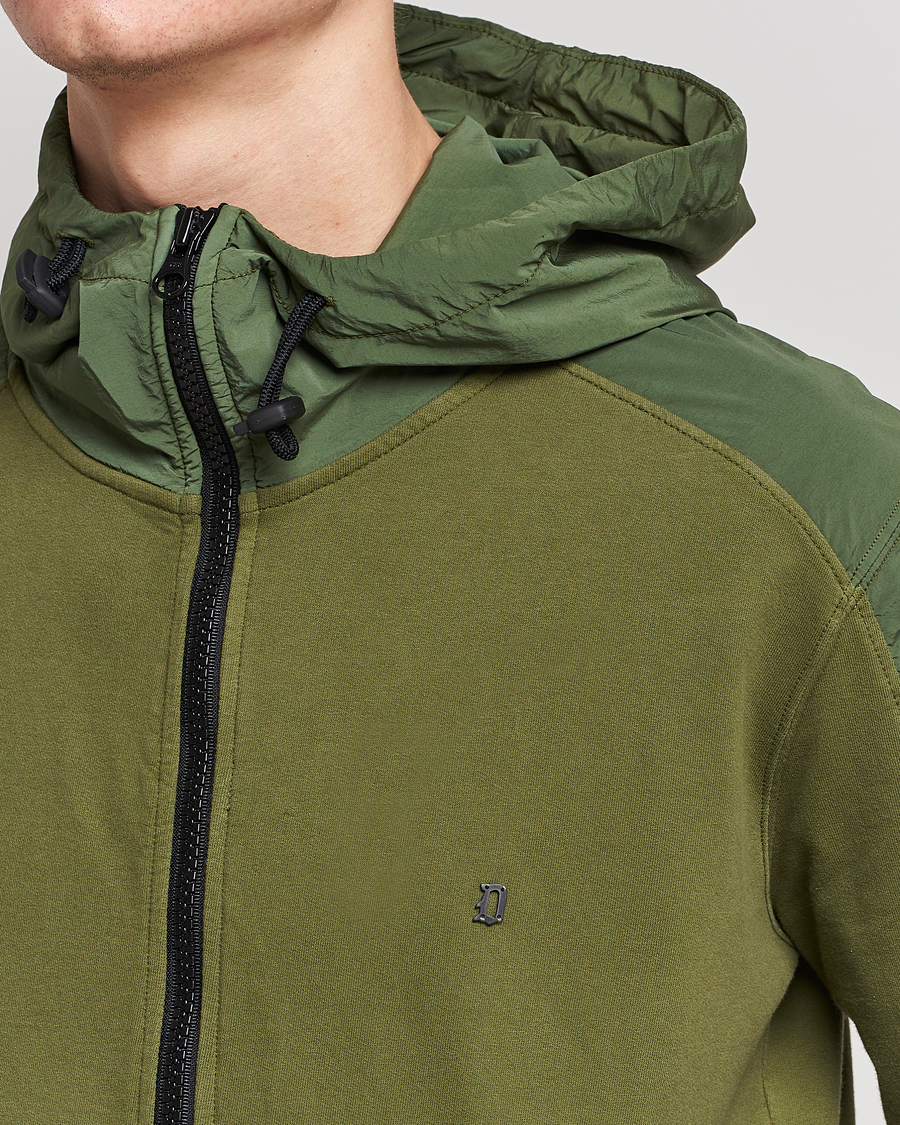 Homme | Pulls Et Tricots | Dondup | Full Zip Hoodie Jacket Olive