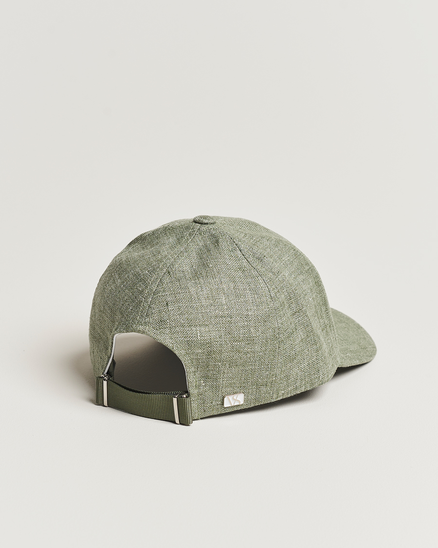 Homme | Varsity Headwear Linen Baseball Cap Pistachio Green | Varsity Headwear | Linen Baseball Cap Pistachio Green