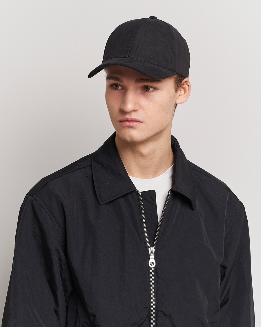 Homme | Varsity Headwear Alcantara Baseball Cap Notte Black | Varsity Headwear | Alcantara Baseball Cap Notte Black