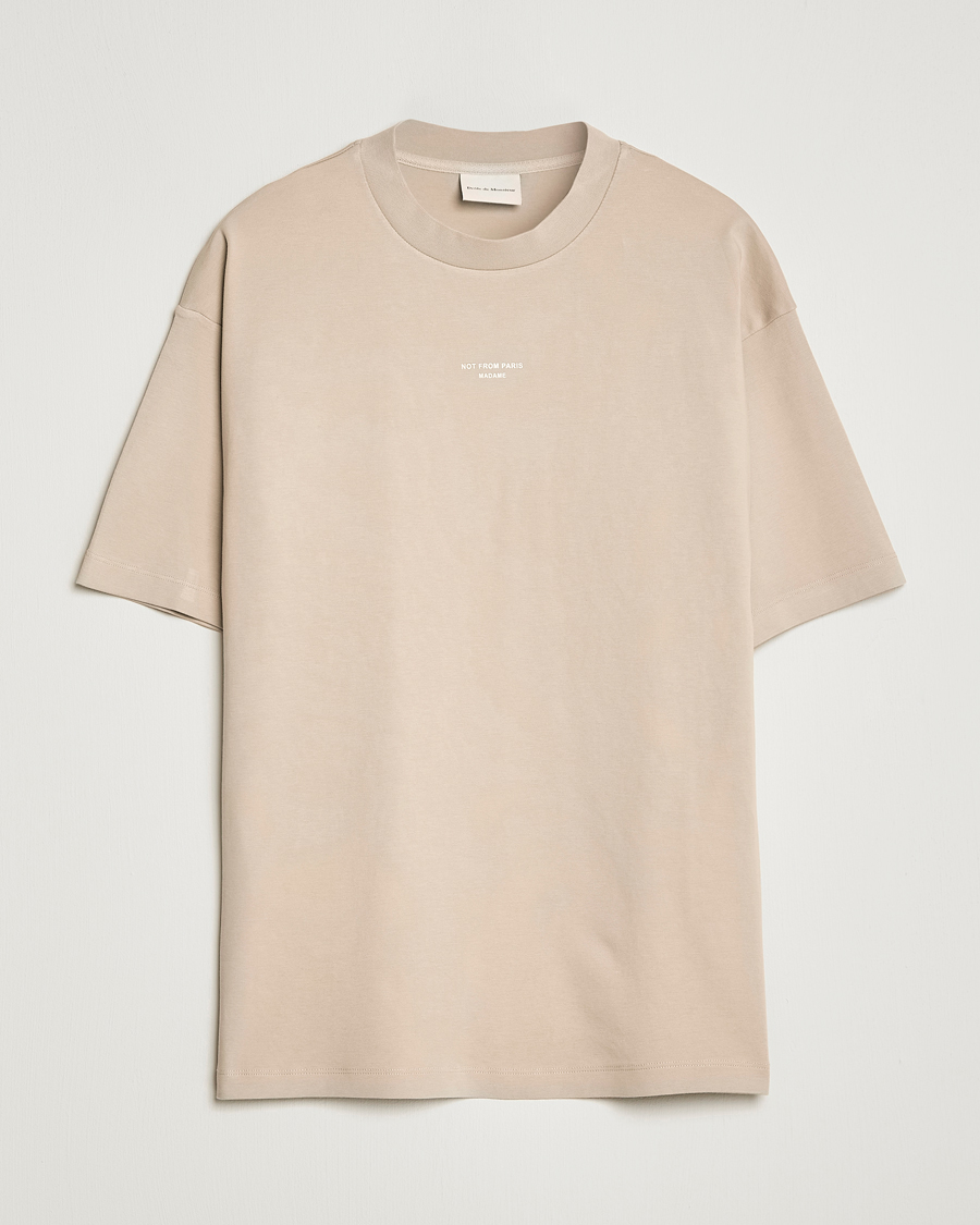 Homme | T-shirts | Drôle de Monsieur | Classic NFPM T-Shirt Beige