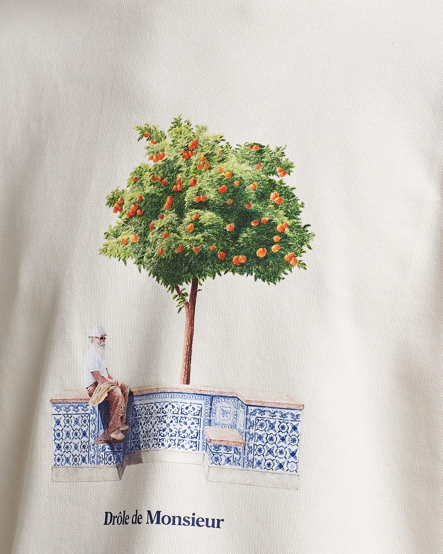 Homme | Pulls Et Tricots | Drôle de Monsieur | Oranger Print Sweatshirt Off White