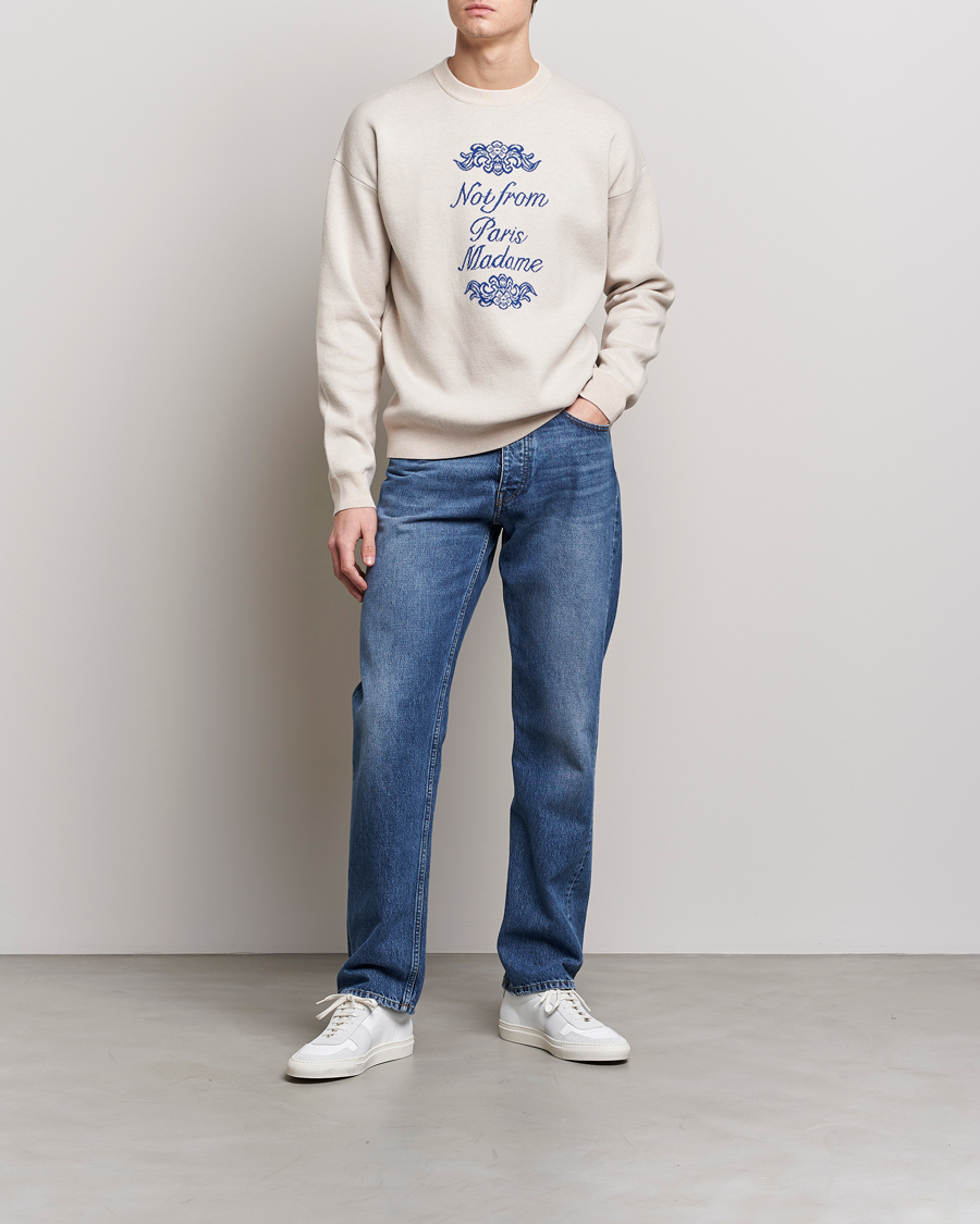 Homme | Pulls Et Tricots | Drôle de Monsieur | Ornaments Jacquard Sweater Beige
