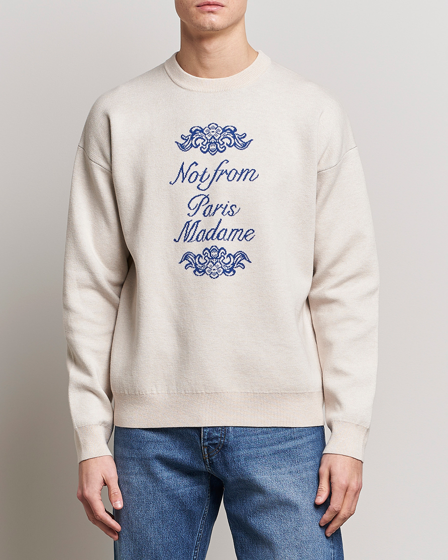 Homme | Pulls Et Tricots | Drôle de Monsieur | Ornaments Jacquard Sweater Beige