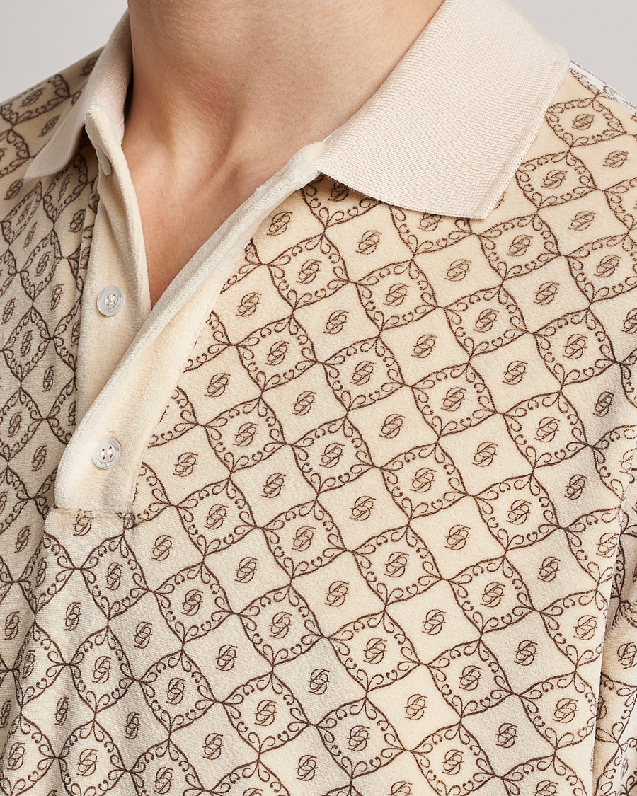 Homme | Polos | Drôle de Monsieur | Monogram Terry Polo Off White