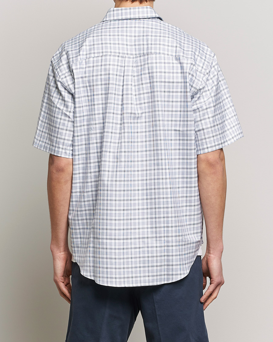 Homme | Chemises | Drôle de Monsieur | Short Sleeve Signature Shirt Blue Check