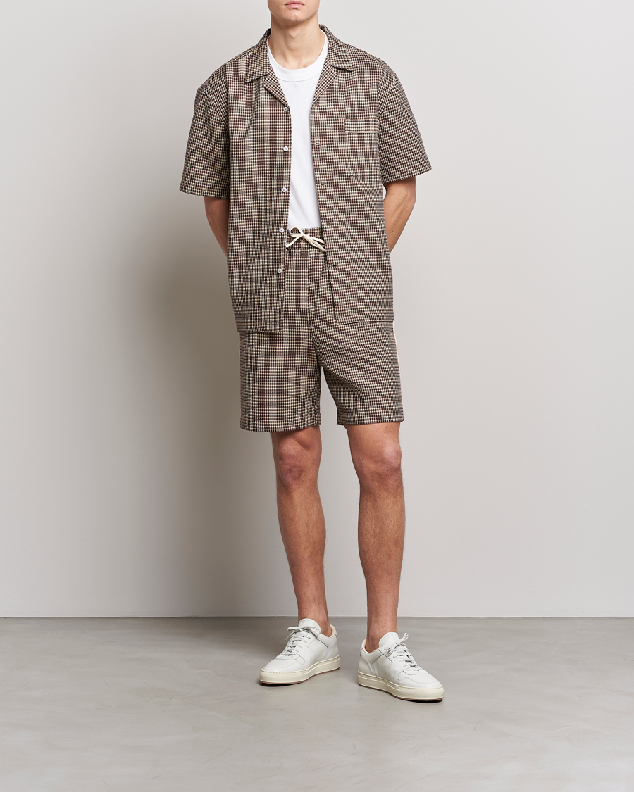 Homme | Shorts | Drôle de Monsieur | Jacquard Drawstring Shorts Brown