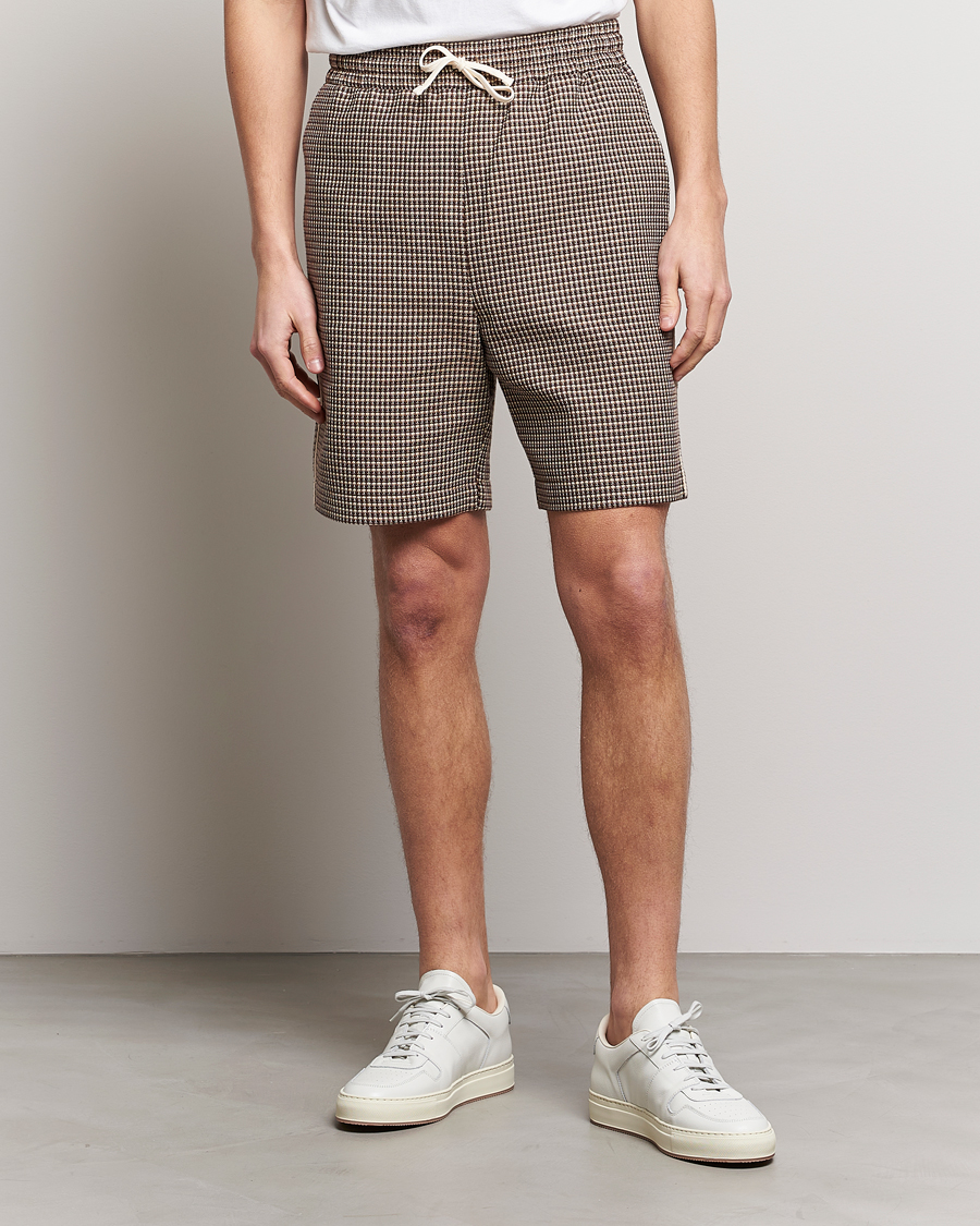 Homme | Shorts | Drôle de Monsieur | Jacquard Drawstring Shorts Brown