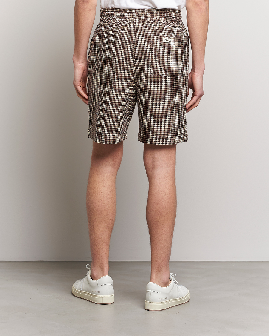 Homme | Shorts | Drôle de Monsieur | Jacquard Drawstring Shorts Brown