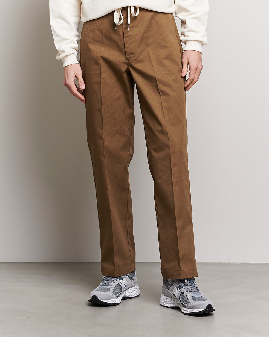 Homme | Pantalons | Drôle de Monsieur | Twill Pants Brown