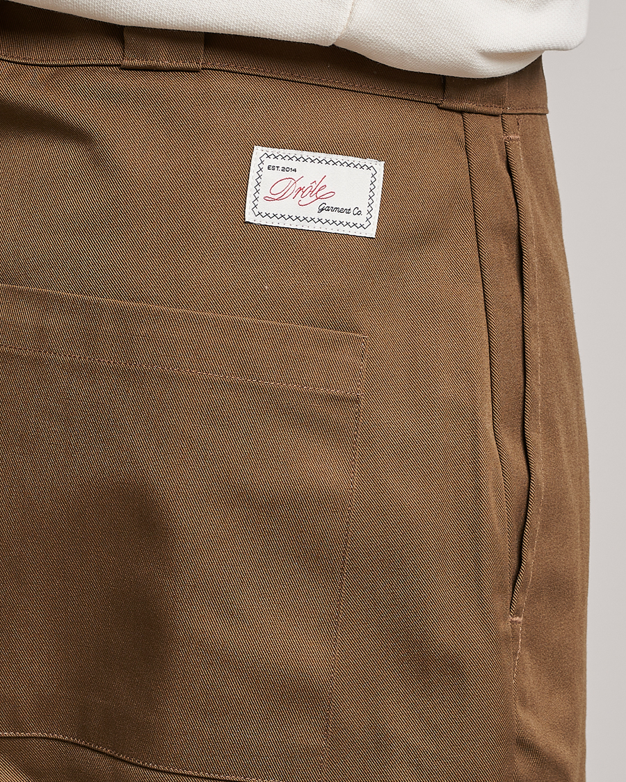 Homme | Pantalons | Drôle de Monsieur | Twill Pants Brown
