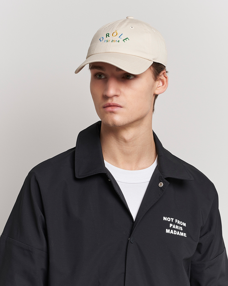 Homme | Drôle de Monsieur Fleur Baseball Cap Beige | Drôle de Monsieur | Fleur Baseball Cap Beige