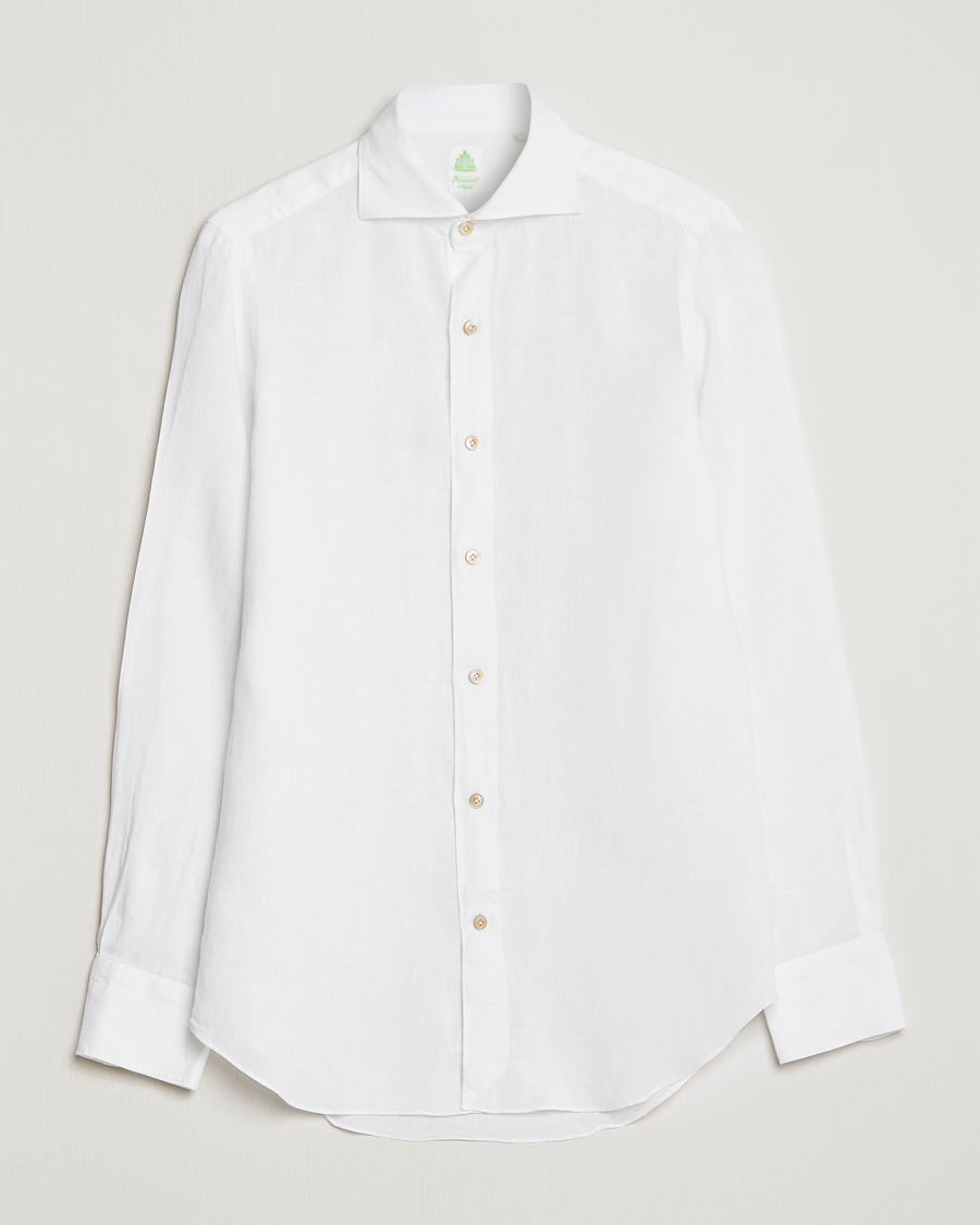 Homme | Chemises | Finamore Napoli | Tokyo Slim Linen Shirt White