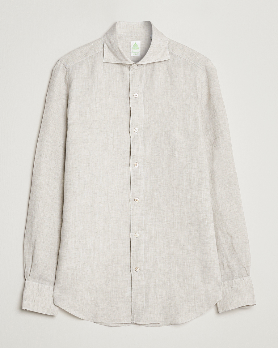 Homme | Chemises | Finamore Napoli | Tokyo Slim Linen Shirt Oat