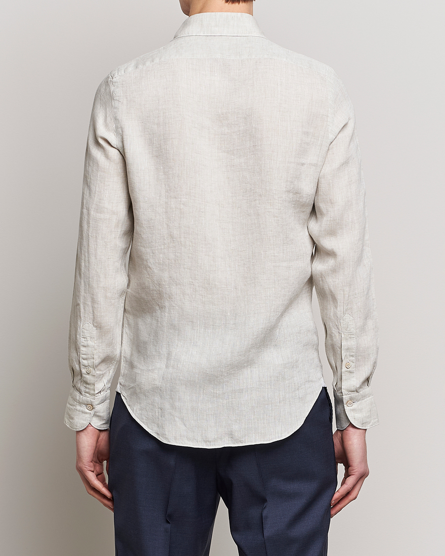 Homme | Chemises | Finamore Napoli | Tokyo Slim Linen Shirt Oat