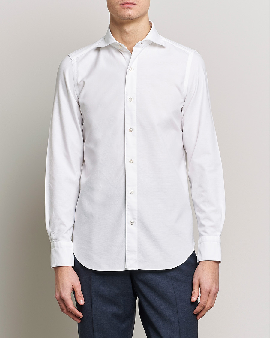Homme | Chemises | Finamore Napoli | Tokyo Slim Chambray Shirt White