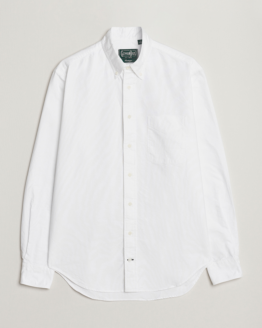 Homme | Chemises | Gitman Vintage | Button Down Oxford Shirt White