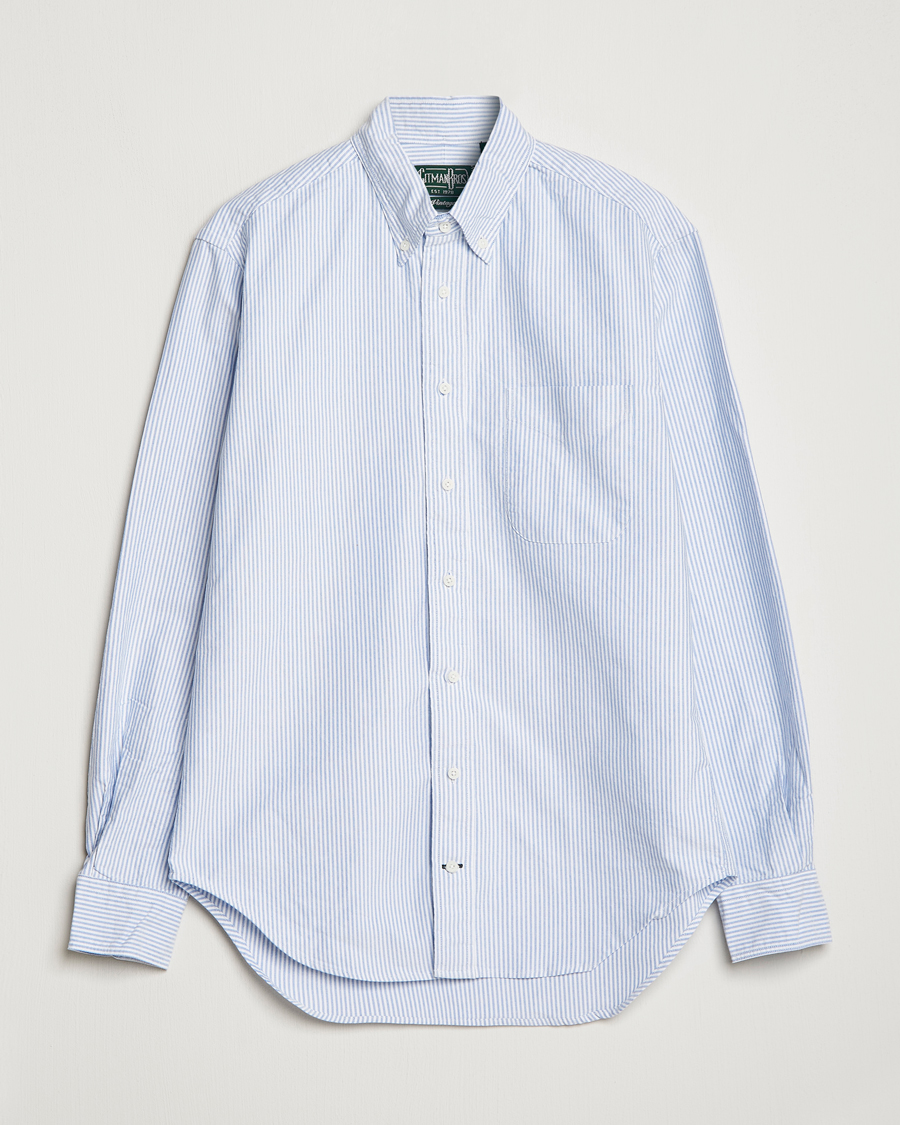 Homme | Chemises | Gitman Vintage | Button Down Oxford Shirt Blue Stripe