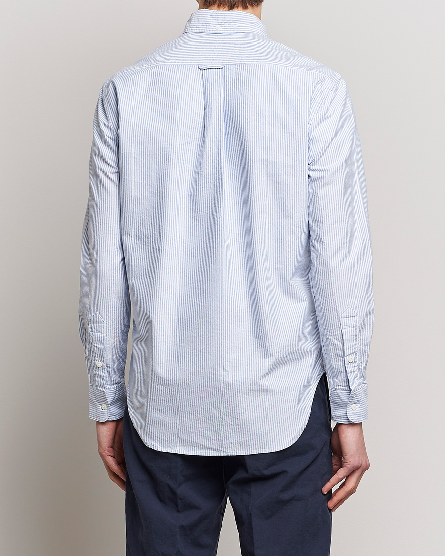 Homme | Chemises | Gitman Vintage | Button Down Oxford Shirt Blue Stripe