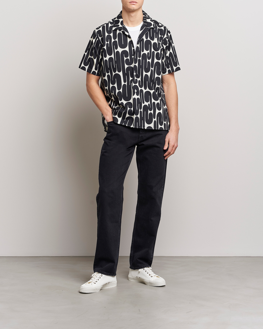 Homme | Chemises | Gitman Vintage | Alexander Girard Camp Shirt Black/White