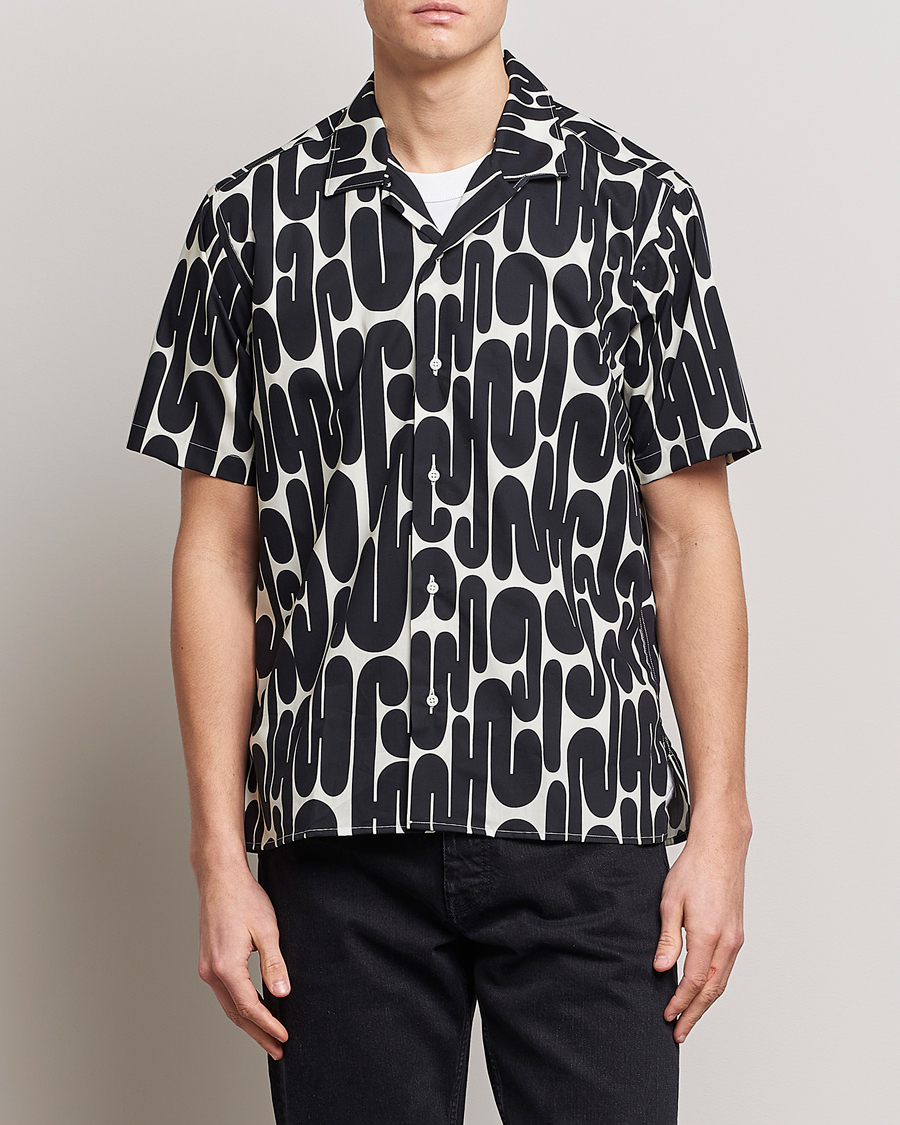 Homme | Chemises | Gitman Vintage | Alexander Girard Camp Shirt Black/White