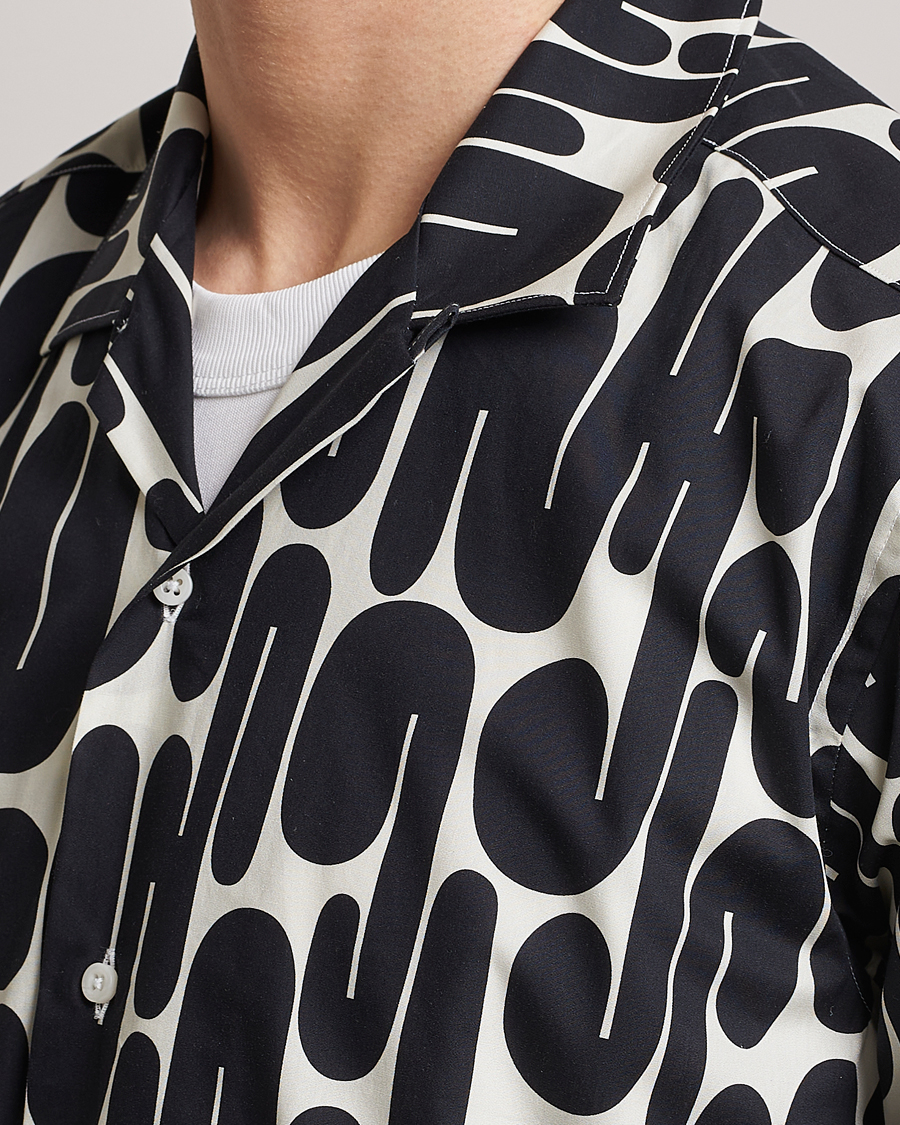 Homme | Chemises | Gitman Vintage | Alexander Girard Camp Shirt Black/White
