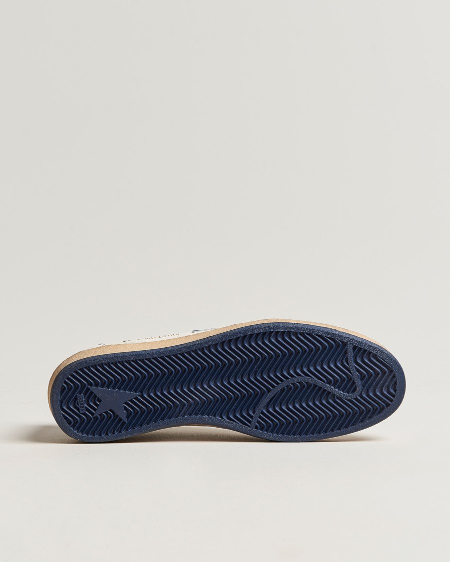 Homme | Golden Goose Deluxe Brand Ball Star Sneakers White/Blue | Golden Goose | Deluxe Brand Ball Star Sneakers White/Blue