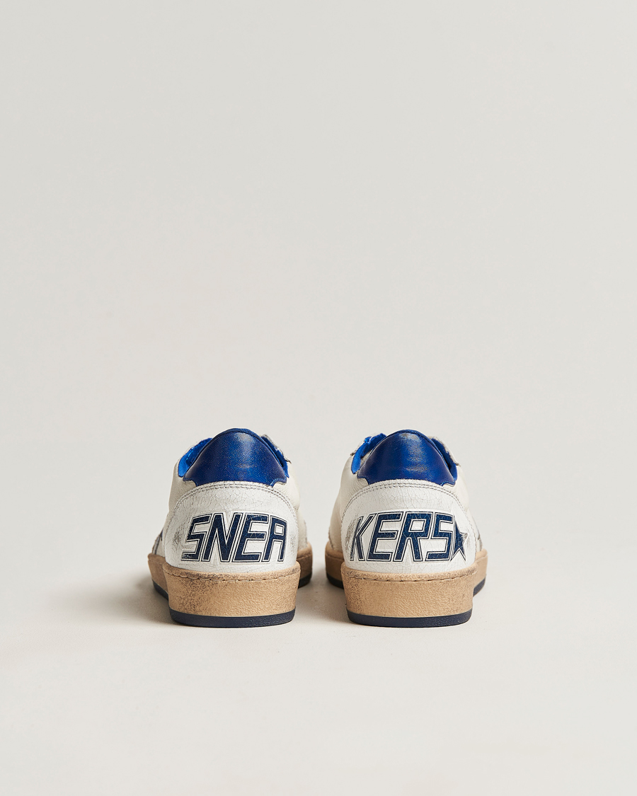 Homme | Golden Goose Deluxe Brand Ball Star Sneakers White/Blue | Golden Goose | Deluxe Brand Ball Star Sneakers White/Blue