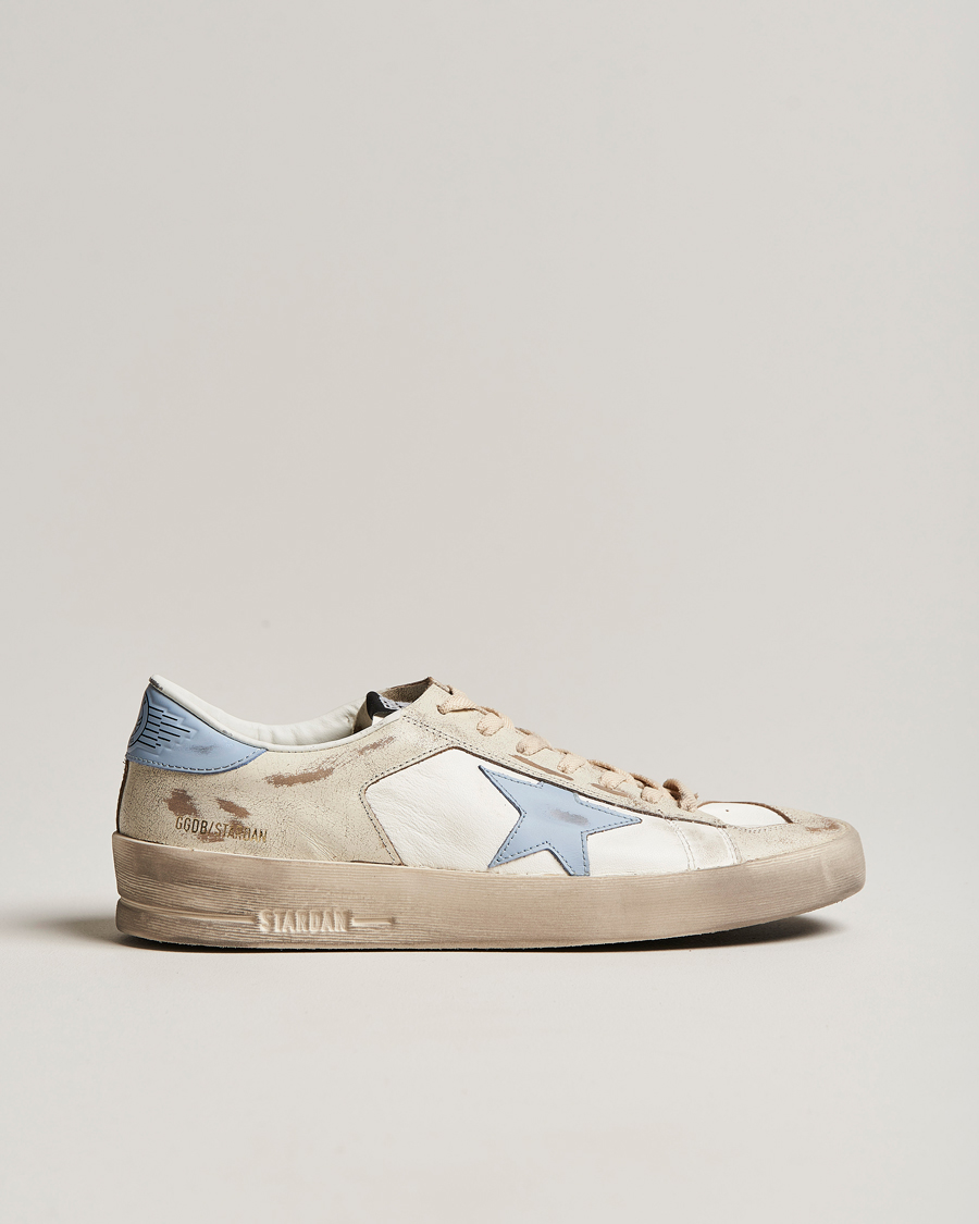 Homme | Golden Goose Deluxe Brand Star Dan Sneakers White/Blue  | Golden Goose | Deluxe Brand Star Dan Sneakers White/Blue 