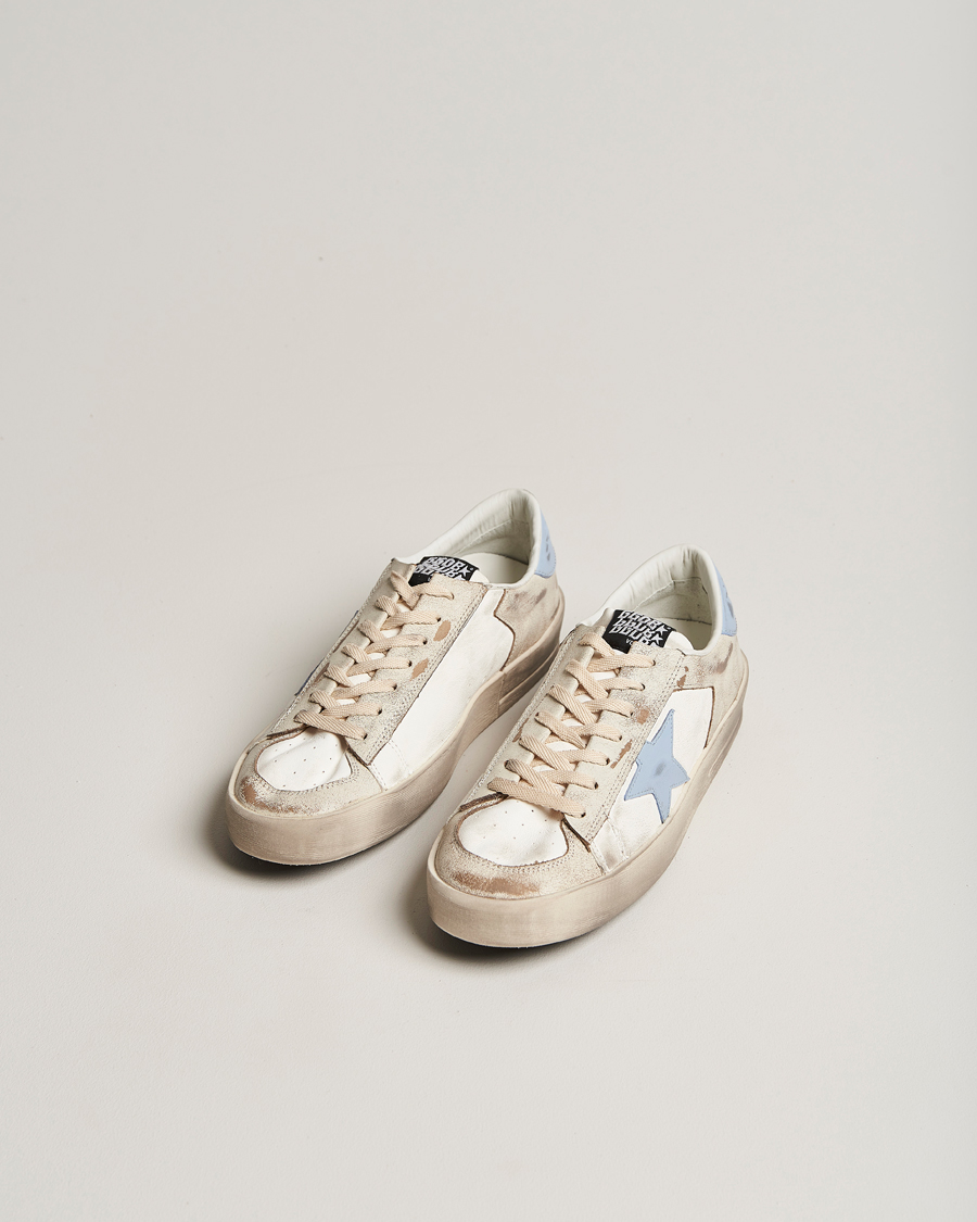 Homme | Golden Goose Deluxe Brand Star Dan Sneakers White/Blue  | Golden Goose | Deluxe Brand Star Dan Sneakers White/Blue 